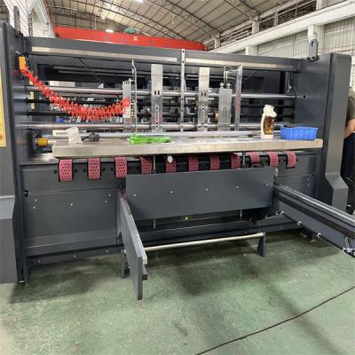 China Blue Automatic Gluing Machine Corrugated Box High Precision With Stitching for sale