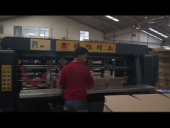 70kw Automatic Corrugated Box Folder Gluer Machine  High Speed And Precise Stitching