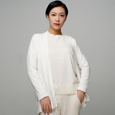 China Anti-wrinkle high quality three in one white korean girl cardigan blend rajut for sale