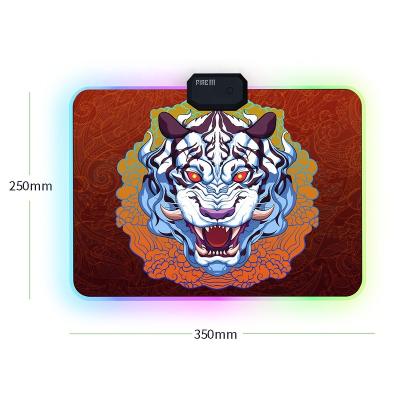 China 2023 E-sports Customization RGB Gaming Mouse Pad 7 Colors Thickened Fashion Most Sophistication Light-chasing, FIRELLL Anti-skid and Waterproof for sale