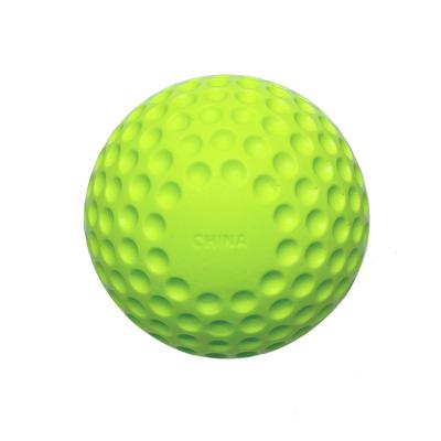 China Feel like a leather ball when hitting the 12 inch High Quality Optic Green Stingless Dimpled Ball for sale