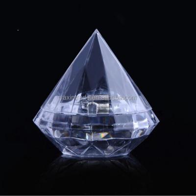 China Recyclable Clear Plastic Candy Package Small Diamond Shape DIY Gift Boxes For Sale for sale