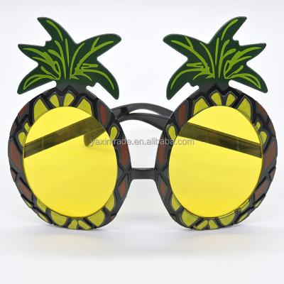 China Fashion Sunglasses Promotional Carnival Party Beach Pineapple Hawaiian Sun Glasses For Sale for sale