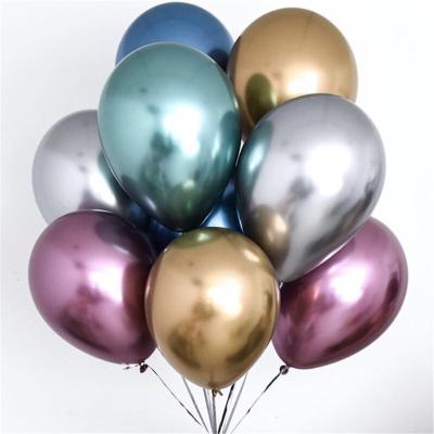 China Promotional Toy 3.2g Metallic Balloon Valentine Day Gift 12 Inch Latex Balloon Wedding Party Inflatable Decoration for sale