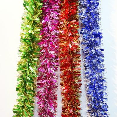 China Hot Selling Party New Products Christmas Tree Decorations Glitter Garland Party Tinsel Garland for sale