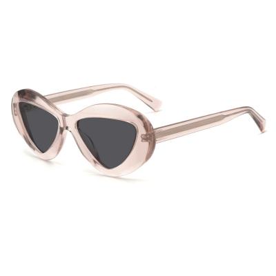 China Fashion Sunglasses Hot Sales Acetate Oval Women's Sunglasses Shape Sun Glass High Quality Custom Logo for sale