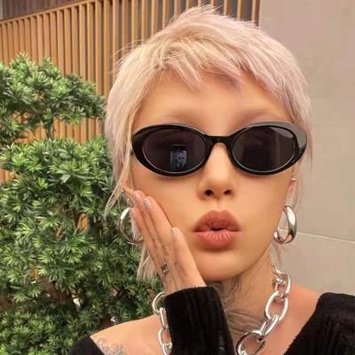 China Retro fashion sunglasses whole sales oval women's trendy sunglasses round oversized men's sunglasses for sale