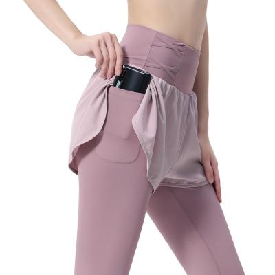 China Lulu New Fitness Running High Waist Tights Antibacterial Pockets Lined Sports Pants Yoga Tennis Gym Wear Gaiters for sale