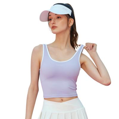 China Breathable Quality Support Fitness Sportswear Tank Vest Sports Bra Custom Made Yoga Top Bra Apparel Gym Sports Bra For Women for sale