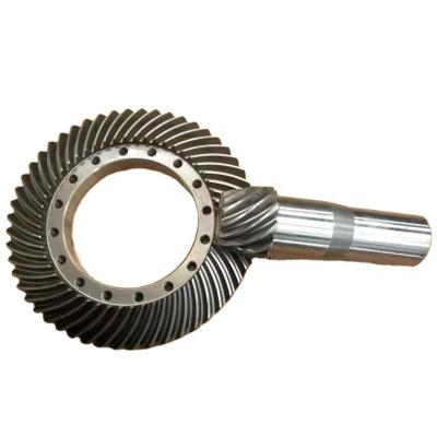 China Gearbox Industrial Steel Transmission Gear Wheel Crown Spiral Pinion Gear Customized Bevel Gear for sale