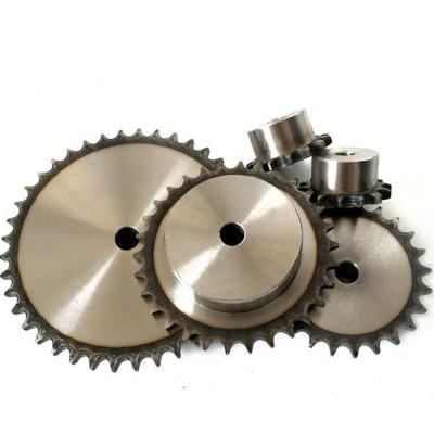 China Transmission Machine Steel Custom Design Finished Double Sided Large 8 Roller Bored High Frequency Quenching Chain Sprocket | 24 teeth for sale