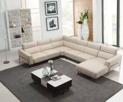 China Modern Classic Style Leather PU 5 Seater Cheap Price Sleeper Sofa for sale