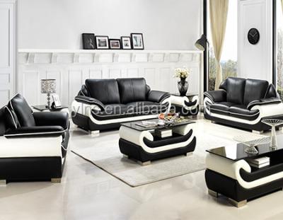 China Chesterfield SOFA New Design PU White Leather Black Velvet Convertible French Living Room for sale