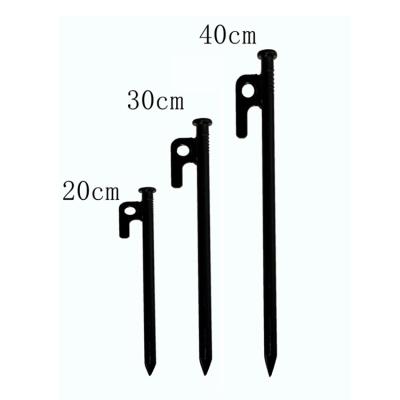 China Metal 20/30/40 cm Tent Peg Stakes Heavy Duty Camping Tent Peg Outdoor Tent Peg Anchor Screws for sale