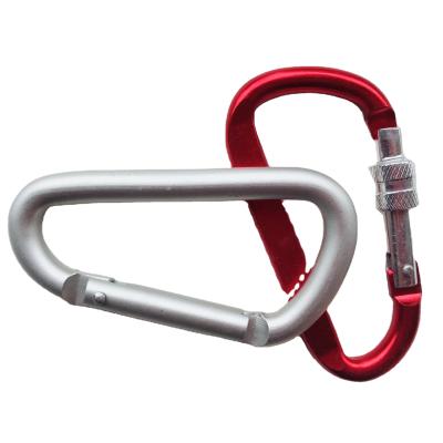 China Evrywhere High Quality Aluminum Carabiner Safety Mountaineering Backpack Tent Outdoor Quick-Hanging Mountaineering D Hook for sale