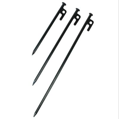 China Regular Galvanized Rust Resistant Solid Steel Twine And Tent Pegs Stakes Perfect For Outdoor Camping Tents With Staight Line for sale