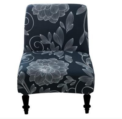 China 12 Inch Modern Metal Iron Legs High Quality Polyester Fabrics Sofa Couch Chair Armless Washable Non Slip Spandex for sale