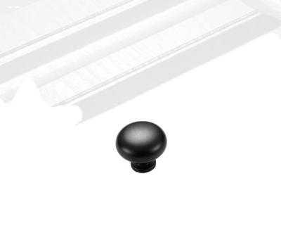 China Modern Wholesale Modern Drawer Handle Custom Cabinet Pull Round Black Round Door Handle for sale