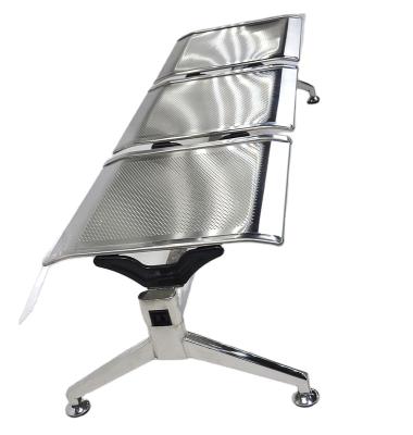 China Airport Modern Three Position Backless Office Stainless Steel Row Chair Public Infusion Chair for sale