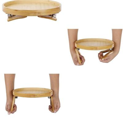 China 2022 Factory Sale High Quality Custom Made Bamboo Wooden Rolling Sofa Arm Tray For Living Room Sofa for sale