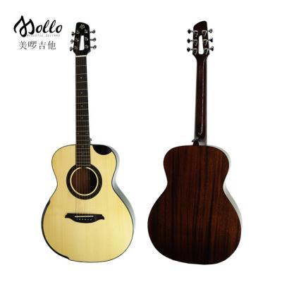 China Wholesale Factory Price MINI-12C 41 Inch Classical African Mahogany Cutaway Guitar for sale