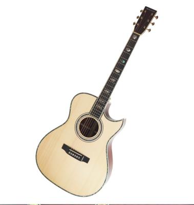 China Acoustic Guitar Wholesale Price 41 Inch Custom Acoustic Slim Body Pluggable Guitar for sale