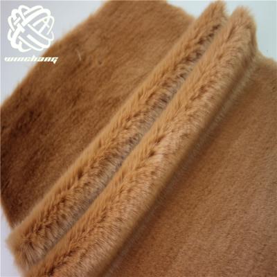 China Factory Wholesale Auto Design Luxury Fabric Upholstery Pile Faux Fur Eco-Friendly Faux Mink Fur Fabric Long for sale