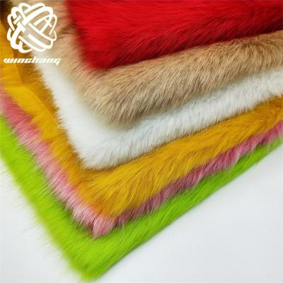 China Auto Wholesale High Pile Auto Upholstery Fabric High Quality Tip-dyed Faux Fur Fabric High Acrylic Faux Fur For Garment/Home Textiles/Carpet for sale