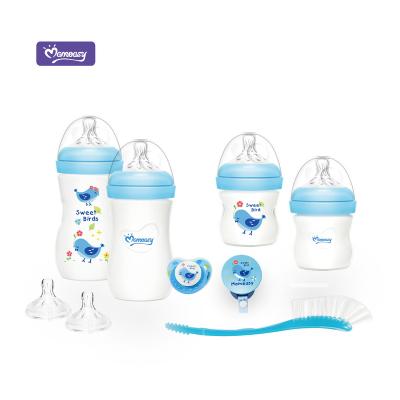 China BPA Free 2021 Wholesale Newborn Baby Bottles Waterproof Bpa Free Samples Fancy Newborn Feeding Set for sale