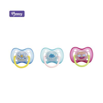 China Baby 2PK BPA Free Silicone Soother Momeasy BPA Free Pacifier Night Lights Light Up Pacifier for sale