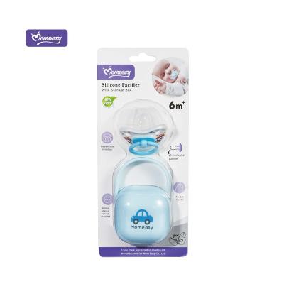 China Momeasy BPA Free Baby Silicone Pacifier And Pacifier Holder Set BPA Free Factory Supply China Manufacturer Directly for sale