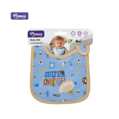 China Momeasy BPA Free Super Soft Baby Cotton Bibs Waterproof Baby Bib for sale