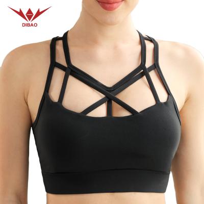 China 2021 new top running yoga sports bra breathable lightweight sexy solid bra high quality sports wholesale for sale