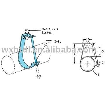 China Clamps de tubos ajustáveis Suporte de suporte de suporte de forma J à venda