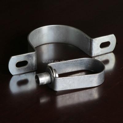 China Roestvrij staal U-band Omega Pipe Clamp 4 inch 2 inch Pipe Saddle Clamp Te koop