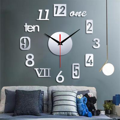 China Antique style fashion household products living room bedroom background wall DIY creative wall clock for sale