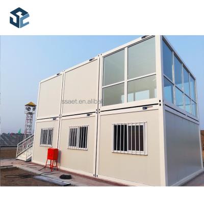 China Modern Modular Sandwich Panels Container Houses Cabin Tiny Prefab Container House for sale