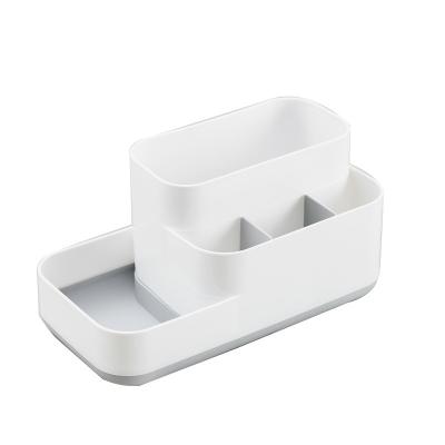 China Creative Viable Universal Sub-Size Coverless Plastic Cosmetic Storage Box Desktop Organizer for sale