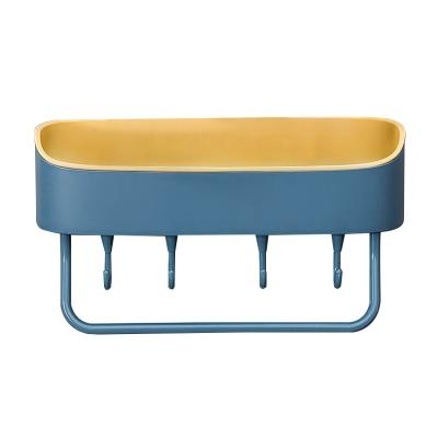 China Creative No-Hole Bathroom Viable Toilet Two Color Storage Rack for sale