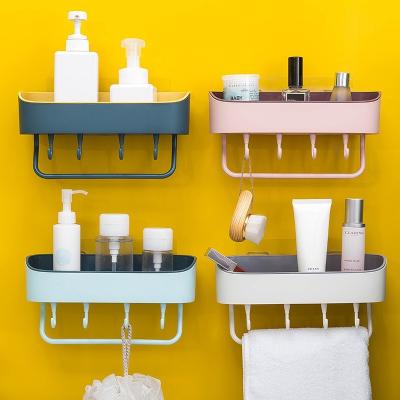 China Creative No-Hole Bathroom Viable Toilet Two Color Storage Rack for sale