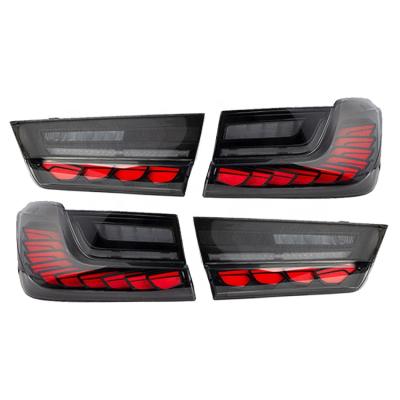 China Dragon Modified Upgrade Full LED Scale Rear Tail Light Light For BMW 3 Series G28 Tail Lamp Smoked Tail Light for sale