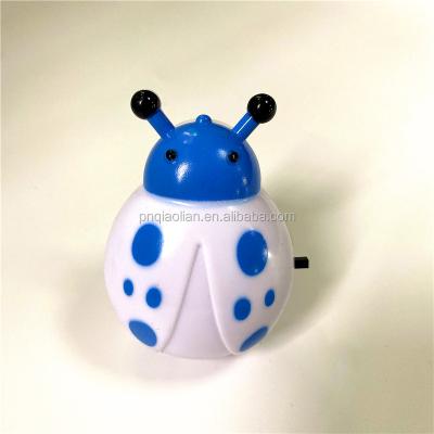 China Qiaolian RTS Novelty Room Small Low Switch Beetle Switch Night Light 110-250V Voltage 50-60HZ Cute Durable Baby Care LED Night Light for sale