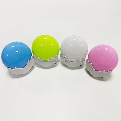 China Sweet Dreamy Bedroom Small Mini Switch Light Safety Qiaolian Baby Round LED Night Light Home Care Room Switch Night Light for sale