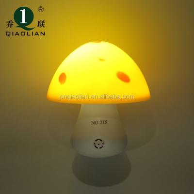 China Security Qiaolian Room Switch High Quality Sweet Dream LED Mushroom Night Light Bedroom Switch Light Nightlight Home Lovely for sale