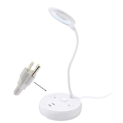 China Modern suitable for bedroom bedside office desk study, 2 color and 3 brightness adjustable touch control table lamp for sale