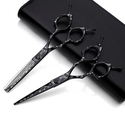 China Thinning Scissors 6 inch Barber Germany 440c Left and Right Handed Shear Hand Made Hair Cutting Scissors for sale