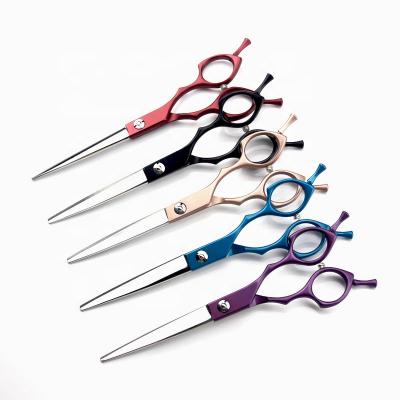 China Double Clipping Scissors 6.5 Inch 440C Stainless Steel Left and Right Japanese Dog Hair Grooming Clipping Scissors for sale