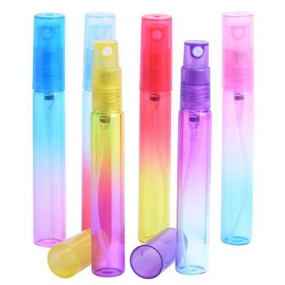 China Personal Care 6 Pieces Set Multicolor Refillable Mini Perfume 8ml Glass Spray Bottle With Atomizer For Travel for sale