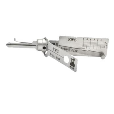 China Pick Locks Locksmith Tools Decoder Pick Door Locks Original Lishi KW5 6-in-1 Pin 2 Tool for sale