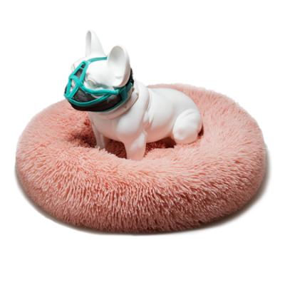 China Travel Pink Dog Beds Large Chew Proof Modern Indestructible Funny Fluffy Passionate Foldable Comfort Anti Worry for sale